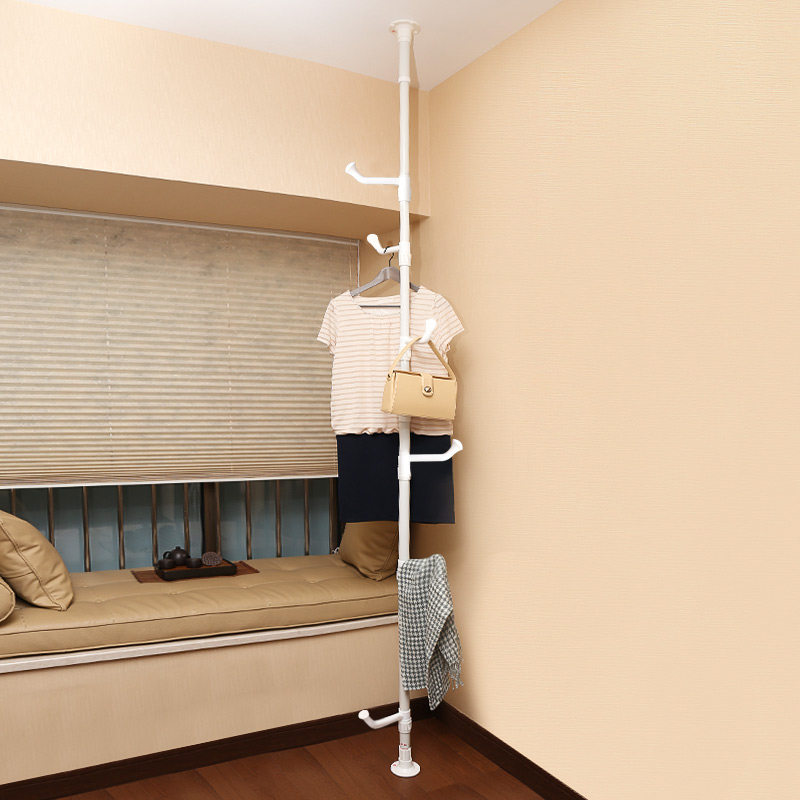 SHESHOME Creative Cloister Hood Single Pole Hung Hanger Indoor Bedroom Balcony Sunning Hanger Top Sky Clothes Hanger