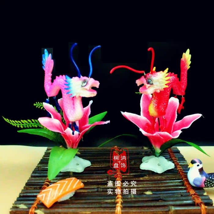 Hotel Catering dishes Dishes Dishes Accessories Dragon Pendulum Trays Creativity Decorations Flowers And Flowers Flowers Sashimi Cold Dish Seafood Pan Head Flowers