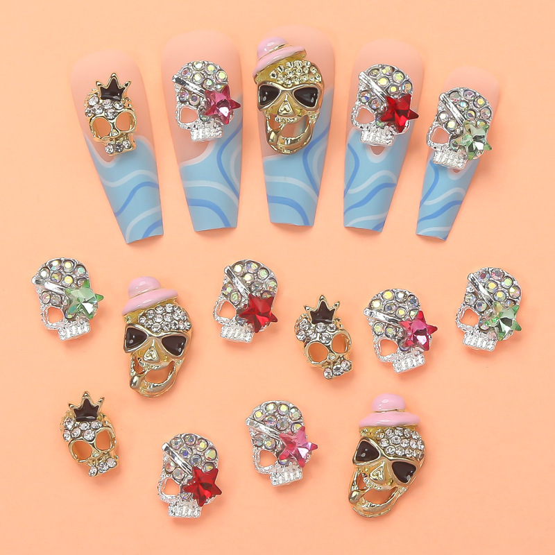 New Nail Art Accessories Halloween Ghost Head Skeleton Spider Web Ghost Nail Decorations DIY Store Manager Recommended New Nail Art Accessories Halloween Ghost Head Skeleton Spider Web Ghost Nail Decorations DIY Store Manager Recommended