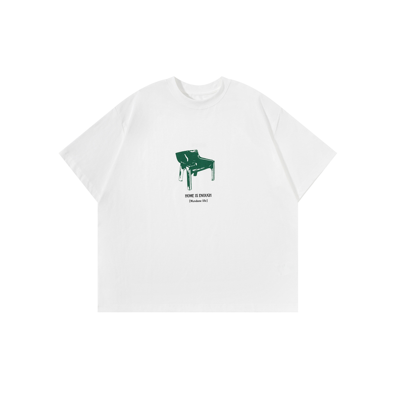 Mundane 26Ss'Home Is Enough' Vintage Chair Solona Print T-Shirt