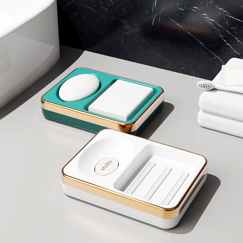 Soap Box Drain Light Lavish Home Dressing Room Table Face Fashion Mesh Red Double G Multifunctional Soap Box God