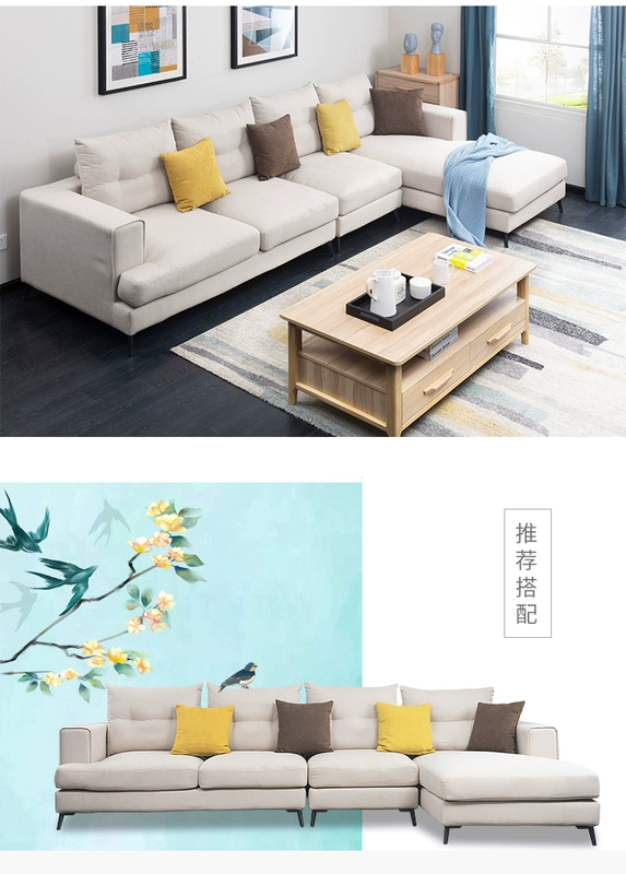 Sofa vải lụa của phòng khách - Ghế sô pha