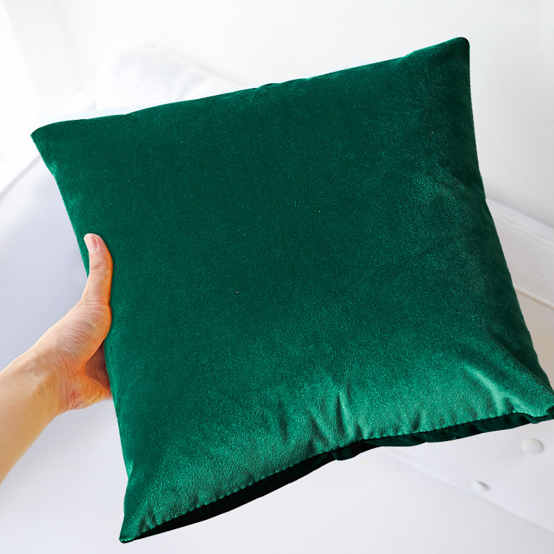 Minimalist pure colour upscale Dutch suede pillow cushion soft leaning on bag sofa cushions flannel with pillow modern
