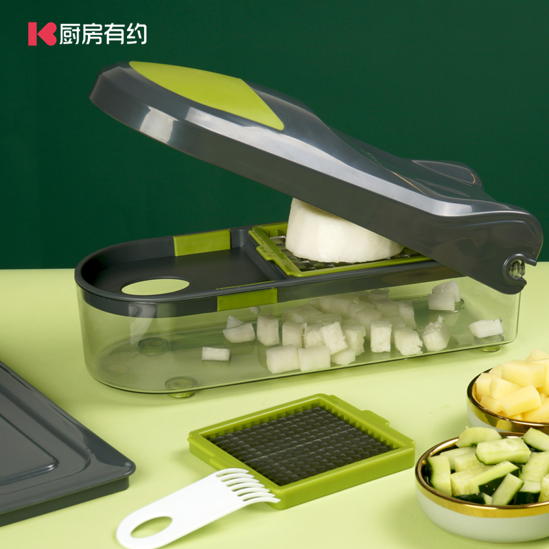 Versatile vegetable cutting machine Home Potatoes chopped slice Chedine Divine Instrumental Fruit Sharpened Planing Vegetable Silverware Kitchen God