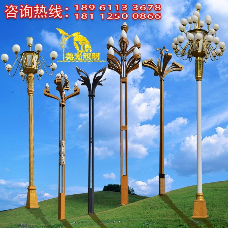 China lamp magnolia lampshade 6 square led module 5 stainless steel 8 meters hot dip galvanized 12 outdoor 10 road landscape lights