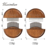 Pet Combs твердые древесины антикварные анти -фарковые кошки расчесывают волосы, расчесывающие собачьи паутки Pet Pet Supplies