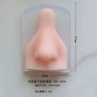 Rs1-4036 смешанная цветная силиконовая модель для носа, готовая модель из пищевого силикона, поставляется в случайных цветах