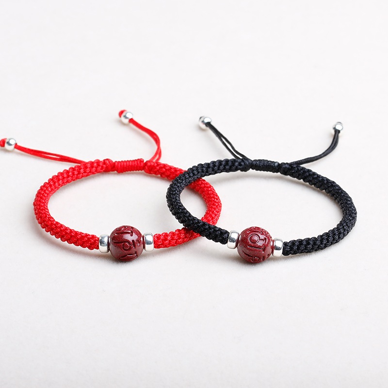 Lovers' red rope Handmade by hand woven rope Sand Hand Strings This year Red hand rope Ping An Ping An Men's female section