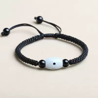 Hand-woven red rope hand male and female students test safe couple personality transfer beads simple hand rope good luck