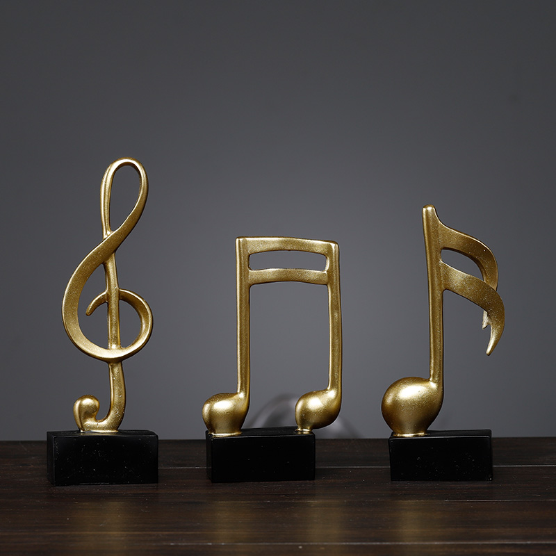 Home living room decoration musical note art decoration music classroom piano cover study desktop musical instrument craft gift decoration