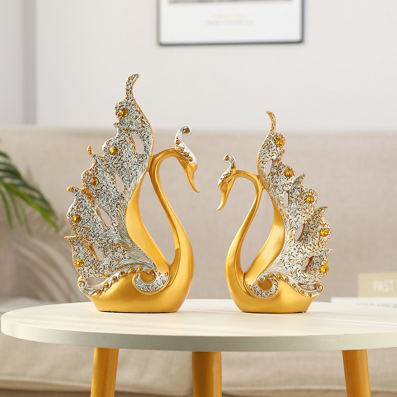 Swan Fitting Room Household Decoration Lightweight New Wedding Gift Send New Creative TV Cabinet