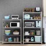 Многослойная микроволновая печь на кухонная полка из нержавеющей стали Положите полки для хранения стойки.