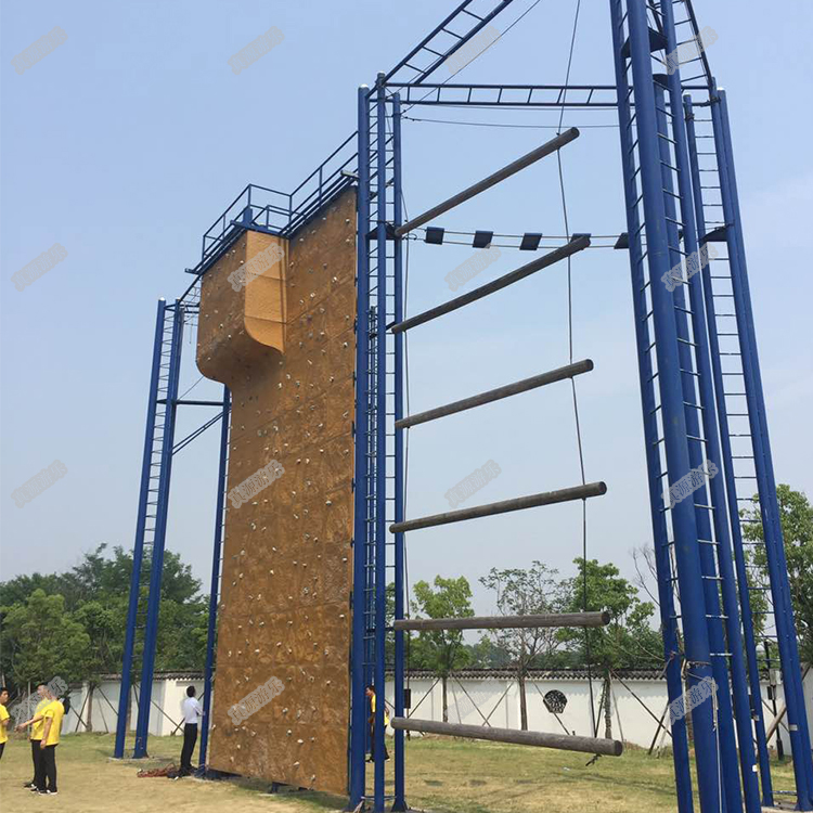 Outdoor high-altitude development training equipment youth training equipment high-altitude climbing combination rock climbing graduation wall broken bridge