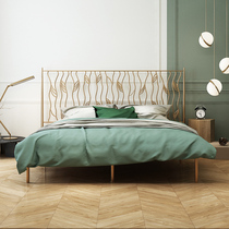 Nordic Minimalist Modern Double Iron Bed 1 5 1 8 m Ins Wind European Style Light Lavish Internet Red Princess Iron Art Bed European Style