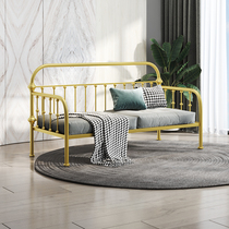 Eurostyle Iron Art Sofa Princess Bed Living Room Bedroom Minimalist Modern Nordic Sofa Chair Splicing Children Bed Linen Bed