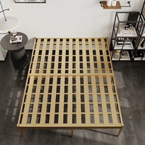 Nordic light luxury in red bed minimal home bedroom iron art bed personality princess tatami bed 1 5 1 8