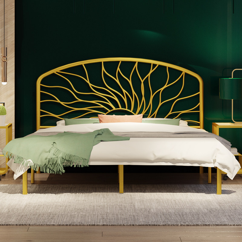 Nordic in Red Iron Bed 1 5m 1 8m double bed 1 2 m single bed iron bed metal steel pipe bed