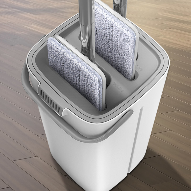 Free Hand Wash Mop Home Flat Sloth Man Squeeze Water A Trawl Red Ground Mop Wood Floor Mound Cloth Net Tug Deity