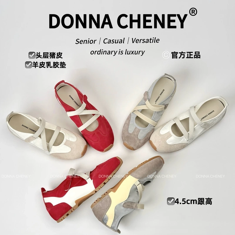 Feifei Women's Shoes Donnacheney Inner Cushioning 2026 Summer Top Layer Leather Sheepskin Pad Ballet Style Breathable