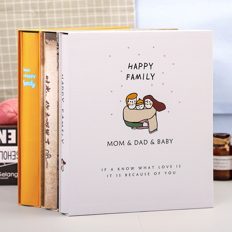 Six-inch seven-inch album with family version of the book-book-book-book-type large-capacity protective bay 5 6 7 inch movie set