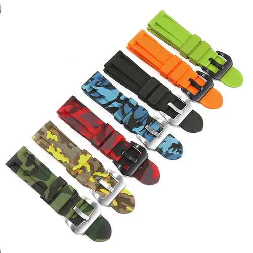 Tissot, силиконовый совместимый ремешок для мужских часов, камуфляжные зеленые резиновые аксессуары
