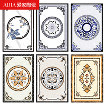 Customized mosaic tiles style living room European new Chinese style floor tiles mosaic pattern entrance hall corridor restaurant new style