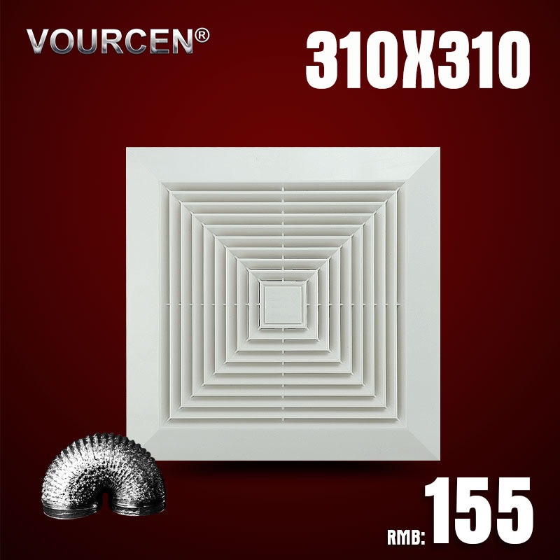 VOURCEN Suction Top Type Ventilator Kitchen Make-up Room Silent Motor Exhaust Fan Exhaust Fan Duct Exhaust Fan