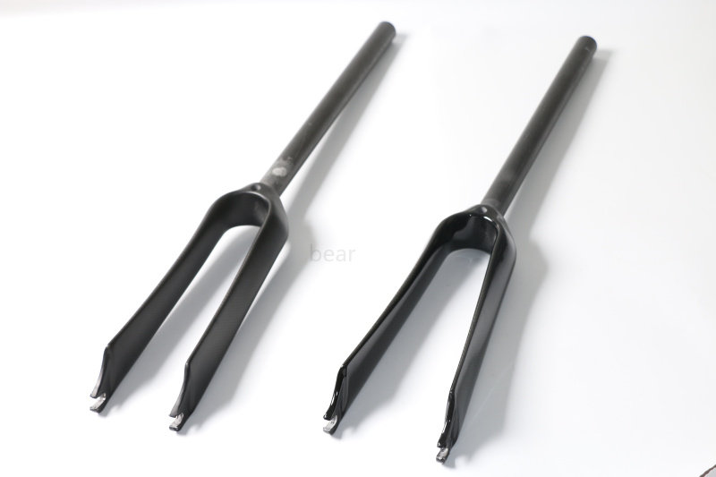 Thermal pin shock absorbing ultra light full carbon fiber Ferry front folding bike Hard fork 14 16 16 18 20 inch