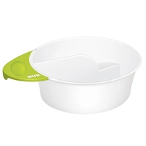 Germany NUK fun double grid auxiliary food bowl NUK wet and dry separation bowl NUK Childrens non-slip tableware Baby auxiliary food bowl