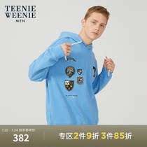 TeenieWeenie bear mens Korean version of casual fashion hooded sweater 2021 new thickened mens top tide