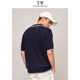 TeenieWeenie Bear Men's Summer Couple Embroidery Contrast Color Short Sleeve Knitted POLO Shirt trendy