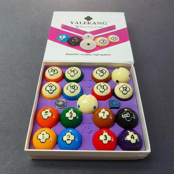 Penasfei 5.72mm 大型ゴールドクリスタルビリヤードボール 耐摩耗性 国内産ビリヤードボール プロ仕様 耐久性 セット