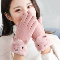 Gloves Women Fall Autumn winter net red Tongan winter bike Warm God Ware Antifreeze Hands Cold Fear Cold Theorizer Warm