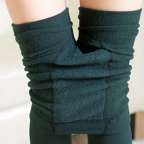 Женщины зимние густые теплые штаны Hight Fleece леггинсы