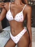 Треугольный купальник Женщины сцепляются 3 кусочки Set String Swimwear