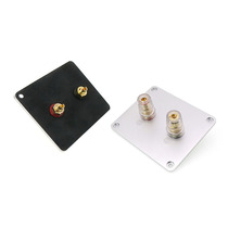 Two-position speaker panel to pick up 92 * 79 aluminum alloy panel horn sound junction box copper column connection plate DIY accessories