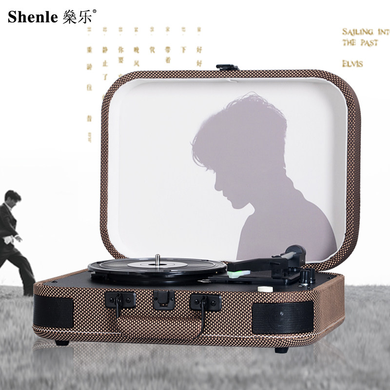 Wang Xi vinyl record player custom electric record player gramophone retro vinyl lp old-fashioned vinyl record audio