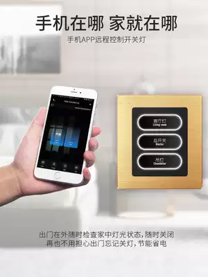 Intelligent switch control panel Tmall Genie sound light control home home lighting system whole house custom zigbee