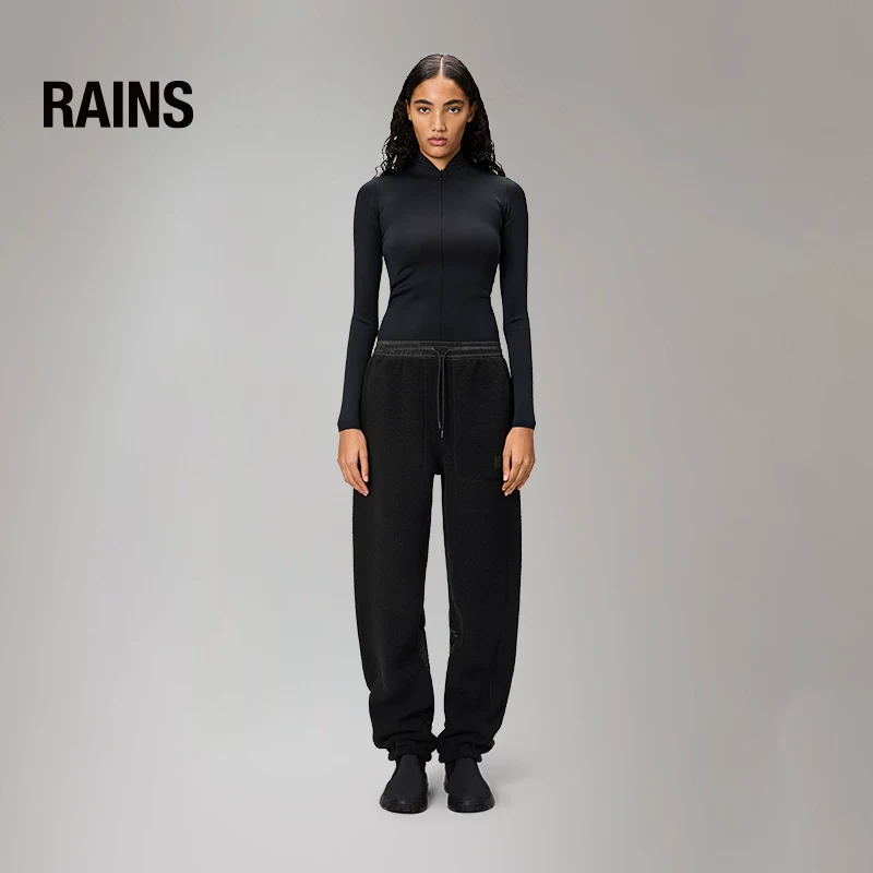 Уютные спортивные брюки из велюра RAINS для мужчин и женщин со шнурком