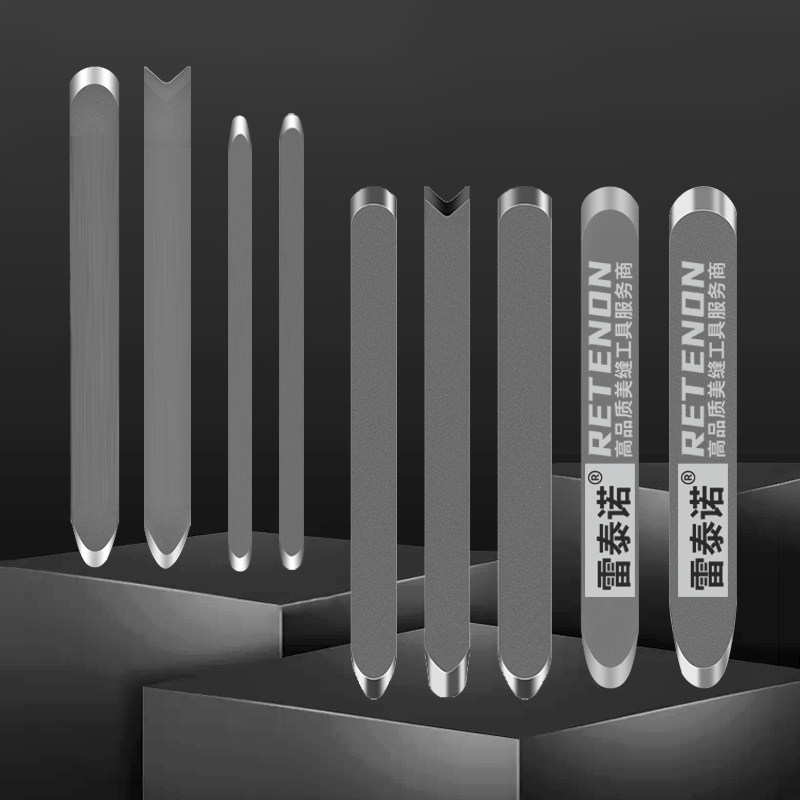 Beauty Stitcher Construction Tool Tungsten Steel Press Slit Sheet Tiles Flat Stitch Yin & Yang Angle Mirror Tungsten Steel Stick Beauty Slit Pressure Stitch Thever