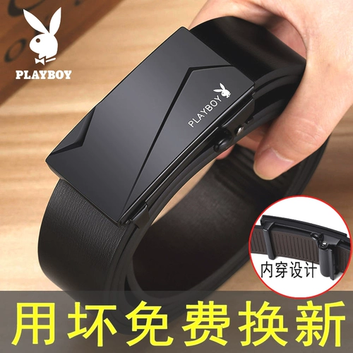 Playboy, мужской ремень, кожаные трендовые штаны, из натуральной кожи