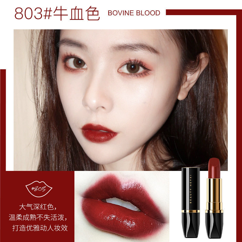 803 ox blood lipstick