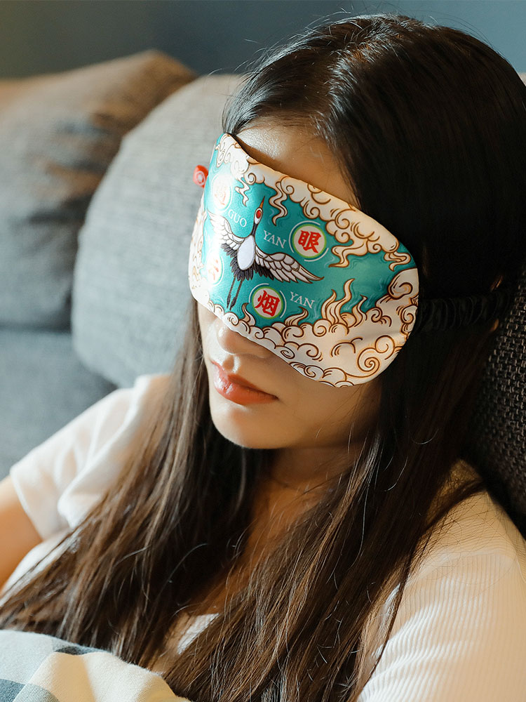 Oriental gift creative silk eye mask sleep shading sleep to relieve fatigue personalized ice pack eye mask nap