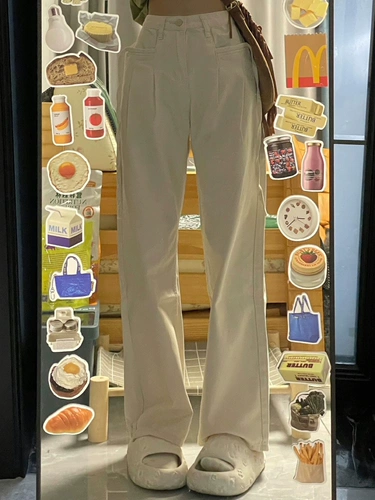 Весенние летние сексуальные приталенные штаны, высокая талия, свободный прямой крой