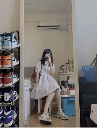 Ретро длинная рубашка для школьников, белая кукла, платье, коллекция 2021, французский ретро стиль, длина миди