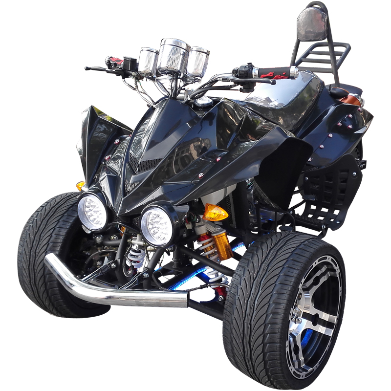 Xuanshuo Kawasaki inverted three-wheeled ATV Zongshen 200cc 14 inch road race venue elegant three-wheeled locomotive