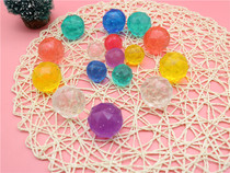No. 45 No. 32 diamond type transparent color Crystal elastic ball Children Baby rubber floating toy jumping ball