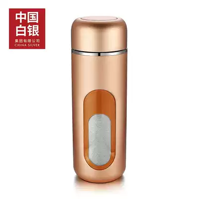 China silver capsule thermos cup 999 foot silver liner thermos cup tea edible silver men 40g