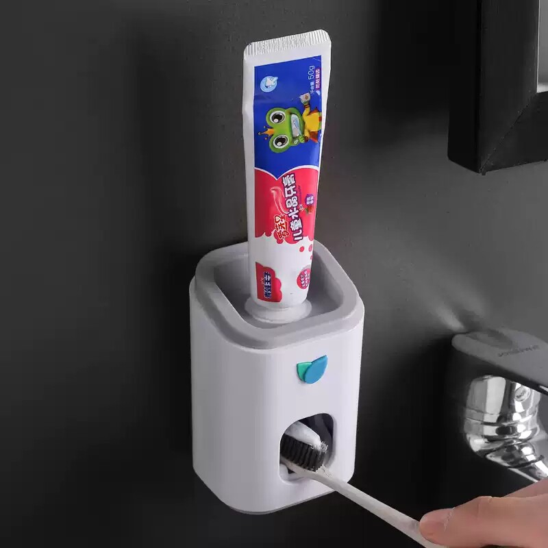 ILFANALE Toothpaste Artistic Wall Handling Household Extruder Free Punch Toothbrush Frame
