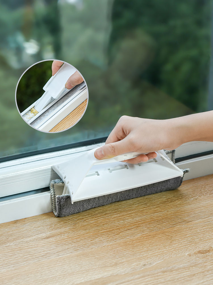 Japanese household cleaning brush foldable multi-function cleaning gap cleaning brush kitchen screen window slot cleaning rag